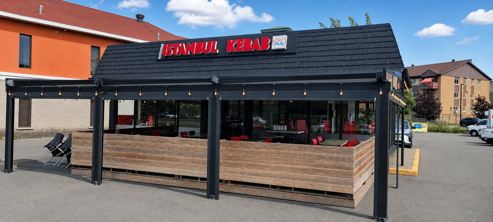 Bosphorus Istanbul Kebab cephesinin rötuşlu görselleştirmesi